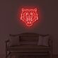Neon Tigerkopf LED Neonschild Wanddekoration