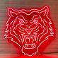 Neon Tigerkopf LED Neonschild Wanddekoration