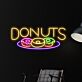 DONUTS LED-Neonschild für Café und Bäckerei