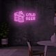 COLD BEER LED-Neonschild für Bar und Kneipe