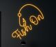 Fish On LED-Neonschild für Angeln und Freizeitraum