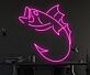 springender Fisch LED-Neonschild für Restaurant Bar