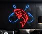 Fisch mit Angelhaken LED-Neonschild für Restaurant Bar