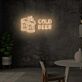 COLD BEER LED-Neonschild für Bar und Kneipe