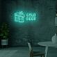 COLD BEER LED-Neonschild für Bar und Kneipe