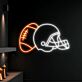 American Football Helm und Ball LED-Neonschild Sportbar Wohnzimmer