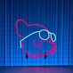Bulldog mit Sonnenbrille LED-Neonschild Wohnzimmer Bar