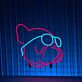 Bulldog mit Sonnenbrille LED-Neonschild Wohnzimmer Bar