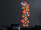 Lebkuchenmännchen mit Zuckerstange LED-Neonschild für Weihnachten Wohnzimmer