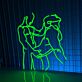 Erotische Umrisszeichnung zweier Personen LED-Neonschild für Bar Club