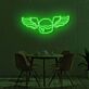 Burger mit Flügeln LED-Neonschild für Restaurant Küche