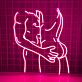 Umarmendes Paar mit erotischer Pose LED-Neonschild für Bar Club