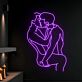 Küssendes Paar LED-Neonschild Schlafzimmer Wohnzimmer