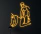 Erotische Silhouette zweier Personen LED-Neonschild für Bar Club