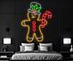 Brighten Your Festive Season: Ideal for Home, Office, and Christmas Party Ambiance with Gingerbread Led Neon Sign Christmas Decor Neon Light.