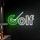 Golf LED Neonschild – Modernes Neon Sign im Golf-Design