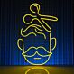 Friseur mit Schere Symbol LED-Neonschild für Barbershop