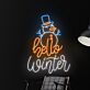 hello winter LED-Neonschild Wohnzimmer Winterdeko