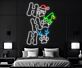Ho Ho Ho LED-Neonschild Wohnzimmer Weihnachten