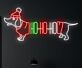 Brighten Your Festivities: Hohoho Dachshund Led Neon Sign for Christmas Elegance in Homes, Offices, and Holiday Celebrations.