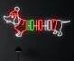 Brighten Your Festivities: Hohoho Dachshund Led Neon Sign for Christmas Elegance in Homes, Offices, and Holiday Celebrations.