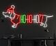 Brighten Your Festivities: Hohoho Dachshund Led Neon Sign for Christmas Elegance in Homes, Offices, and Holiday Celebrations.