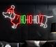 Brighten Your Festivities: Hohoho Dachshund Led Neon Sign for Christmas Elegance in Homes, Offices, and Holiday Celebrations.