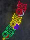 Brighten Your Holiday Season in Style: Hohoho Led Neon Sign Christmas Deco Santa Claus, Perfect for Home, Office, and Storefront Window Displays.
