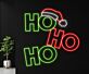 HO HO HO LED-Neonschild Wohnzimmer Weihnachtsdekoration