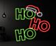 HO HO HO LED-Neonschild Wohnzimmer Weihnachtsdekoration