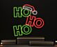HO HO HO LED-Neonschild Wohnzimmer Weihnachtsdekoration