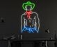 Revamp Your Space with Elegance: Howdy Cowboy Hat Texas Led Neon Sign Sexy Body Gay Man Cowboy Hat for Home Decor, Bars, and Festive Celebrations