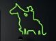 Cowboy auf Pferd LED-Neonschild für Bar oder Wohnzimmer