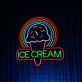 ICE CREAM LED-Neonschild für Café und Eisdiele