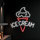 Add a Sweet Glow to Your Space: Ice Cream Neon Led Light, Perfect for Cafés, Dessert Parlors, and Playful Home Decor.