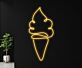 Brighten Your Coffee Shop and Creamery: Ice Cream Neon Led Light for a Sweet Touch in Home, Store, and Café Wall Decor.