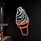 Brighten Up Your Space: Ice Cream Neon LED Light Cream Coffee Shop Decor for Bar, Home, and Celebrations