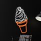 Brighten Up Your Space: Ice Cream Neon LED Light Cream Coffee Shop Decor for Bar, Home, and Celebrations