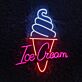 Ice Cream LED-Neonschild für Café und Eisdiele