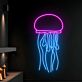 Qualle LED-Neonschild Wohnzimmer Bar