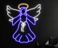 Engel mit Heiligenschein LED-Neonschild Wohnzimmer Weihnachten