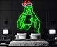 Heilige Figur mit Weihnachtsmütze LED-Neonschild Wohnzimmer Weihnachtsdekoration