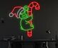 Brighten Up Your Space: Koala Hug Candy Cane Led Neon Sign for Home Decor, Bars, and Holiday Celebrations.