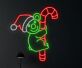 Brighten Up Your Space: Koala Hug Candy Cane Led Neon Sign for Home Decor, Bars, and Holiday Celebrations.