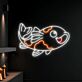 Brighten Up Your Space: Koi Fish Led Neon Sign – Perfect for Home Decor, Office Ambiance, Storefronts, Bars, and Animal Lovers’ Celebrations
