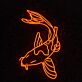 Koi Fisch LED-Neonschild Wohnzimmer Restaurant