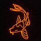 Koi Fisch LED-Neonschild Wohnzimmer Restaurant