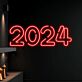2024 LED-Neonschild Wohnzimmer Büro