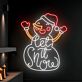 let it snow LED-Neonschild Weihnachten Wohnzimmer