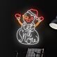let it snow LED-Neonschild Weihnachten Wohnzimmer